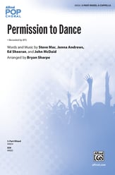 Permission to Dance Three-Part Mixed choral sheet music cover